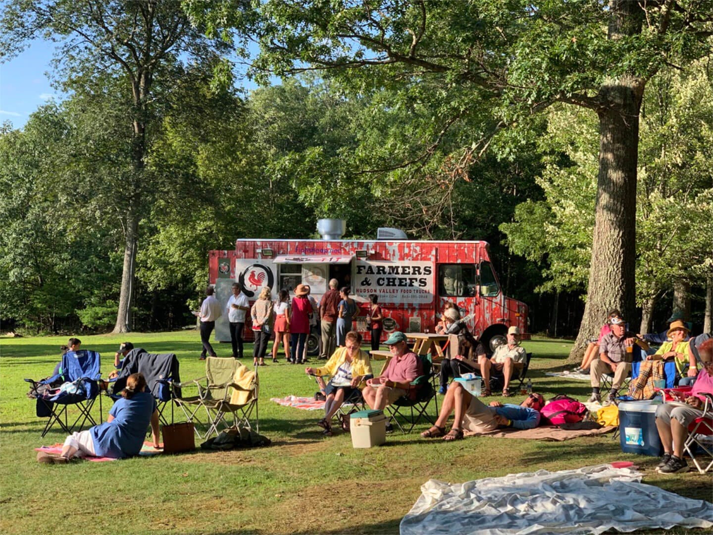 A food truck at Opus 40