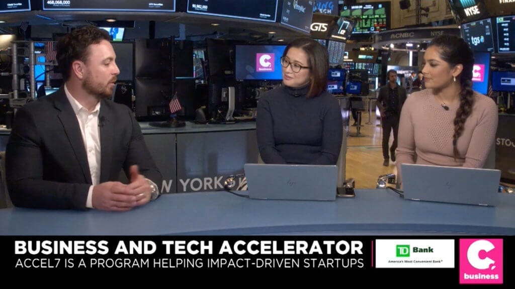 Danny Potocki talking about Accel7 on Cheddar News