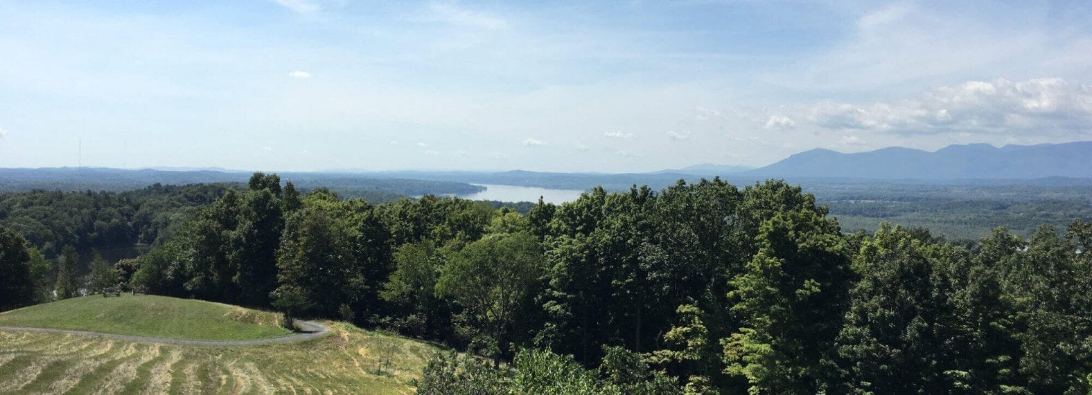 The view down the Hudson River from Olana