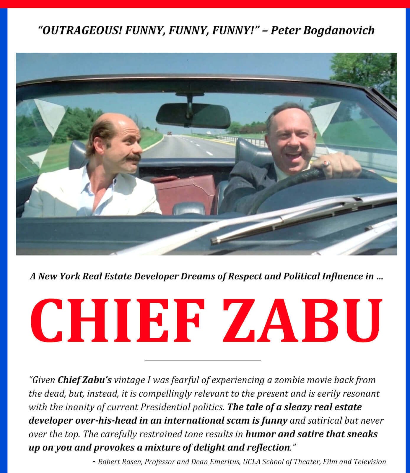 The poster for Chief Zabu