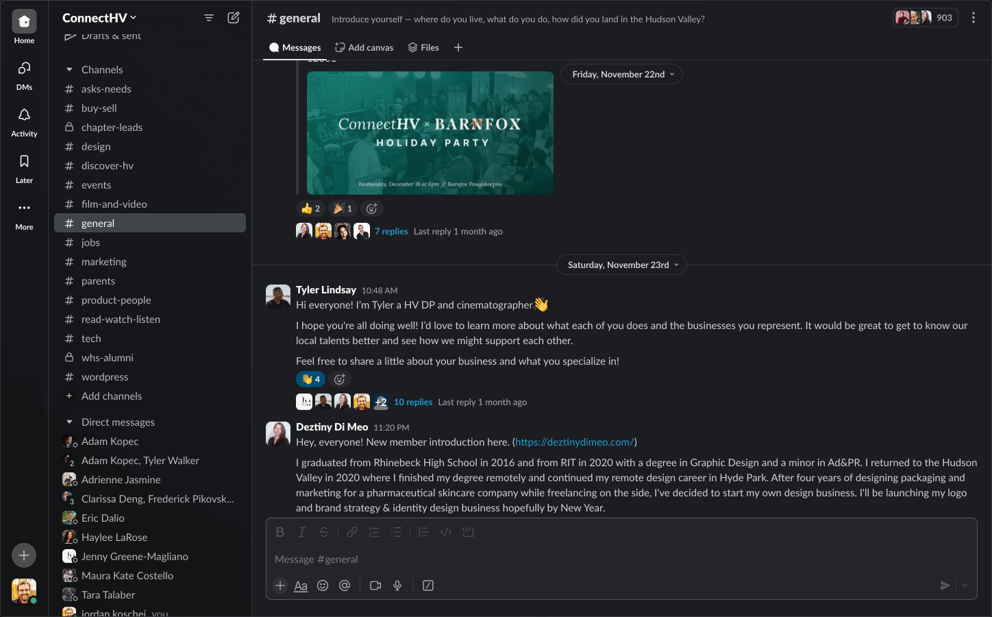 ConnectHV Slack